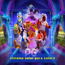 sistema solar para colorir